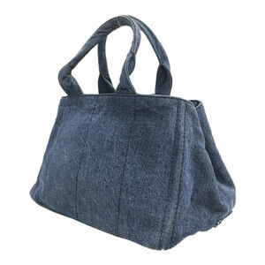 Prada Navy denim City Denim Calf Blue tote bag Bag